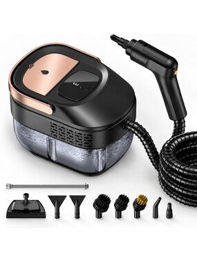 Powerful 1600W Steam Cleaner for Home, 1.69QT Tank, 3 Adjustable Steam Levels